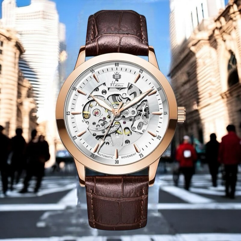 AURORA - AUTOMATIQUE BRACELET CUIR