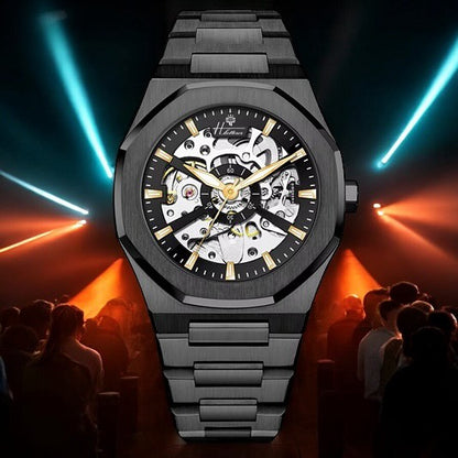 NOCTIS - BRACELET ACIER NOIR AUTOMATIQUE