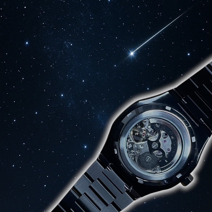 NOCTIS - BRACELET ACIER NOIR AUTOMATIQUE