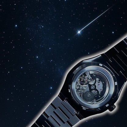NOCTIS - BRACELET ACIER NOIR AUTOMATIQUE